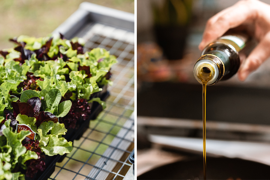 Salate und Olivenöl schmecken immer eintöniger.