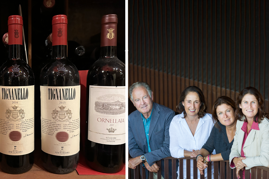 Die Familie Antinori produziert mittlerweile in der 26. Generation Wein. Zusammen mit seinen Töchtern Allegra, Albiera und Alessia hat Piero Antinori das Haus der Marchesi Antinori zu einem Unternehmen von Weltbekanntheit geführt, das neben rund 14 Weingütern in Italien auch rund zwei Dutzend internationale Joint Ventures führt.